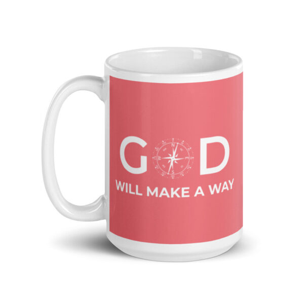 God Will Make A Way Mug - Pink - Image 3