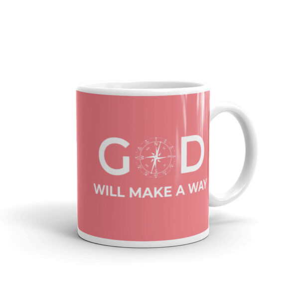 God Will Make A Way Mug - Pink - Image 5