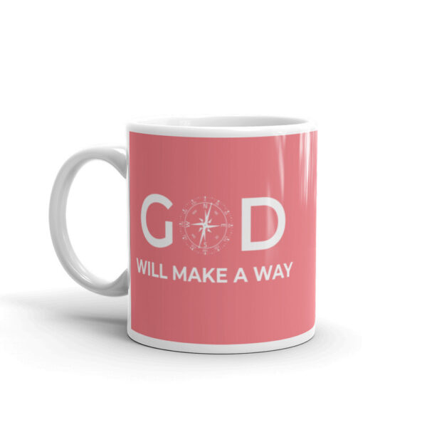 God Will Make A Way Mug - Pink - Image 6