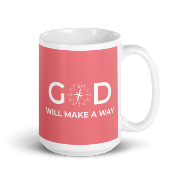 God Will Make A Way Mug - Pink - Image 8